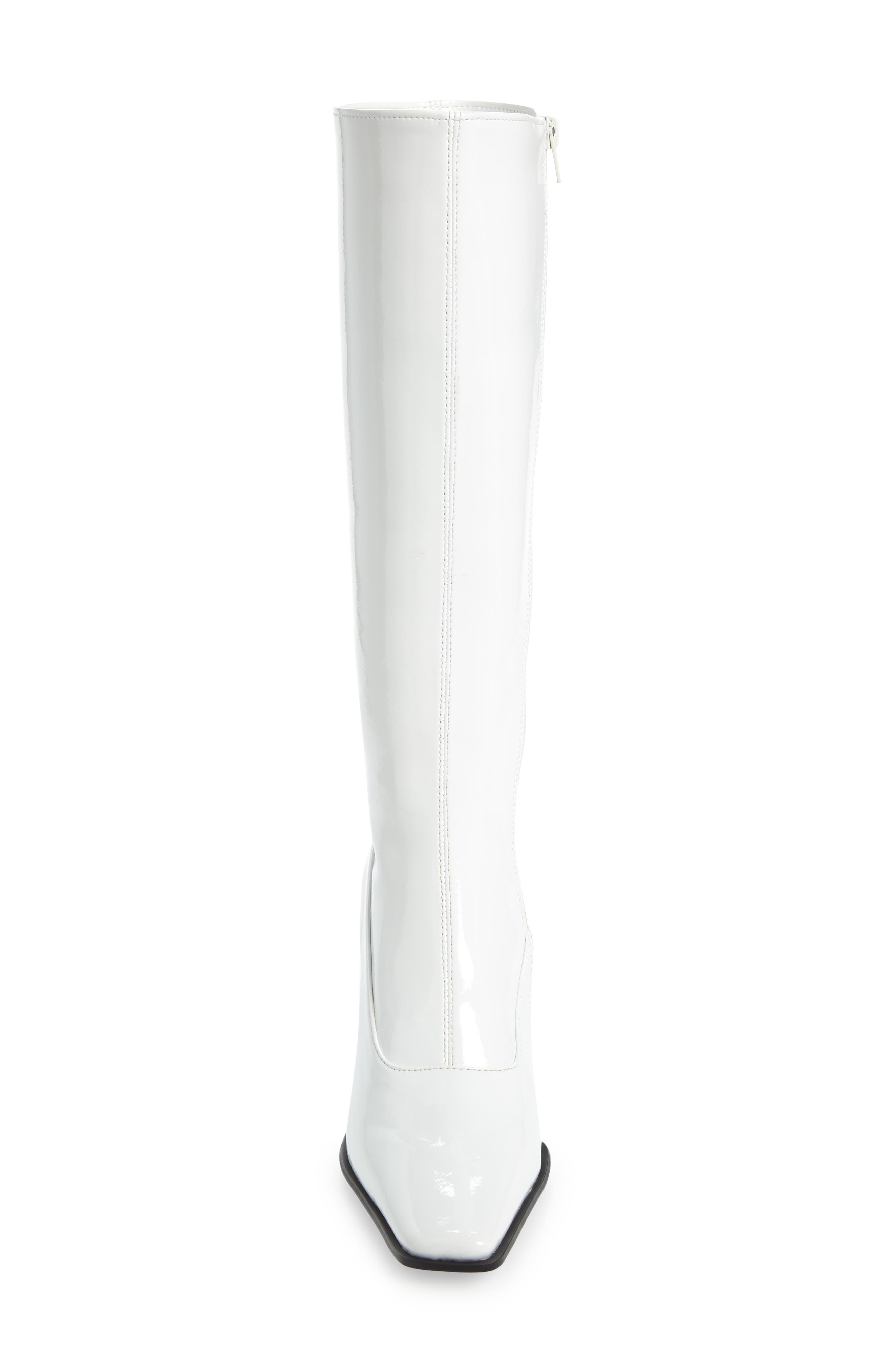 Elodie Knee High Boot, Alternate, color, ICE CRINKLE PATENT