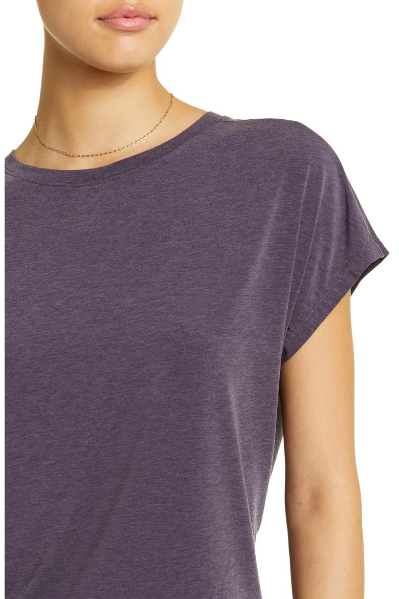 Studio Twist Back T-Shirt, Alternate, color, PURPLE NEBULA