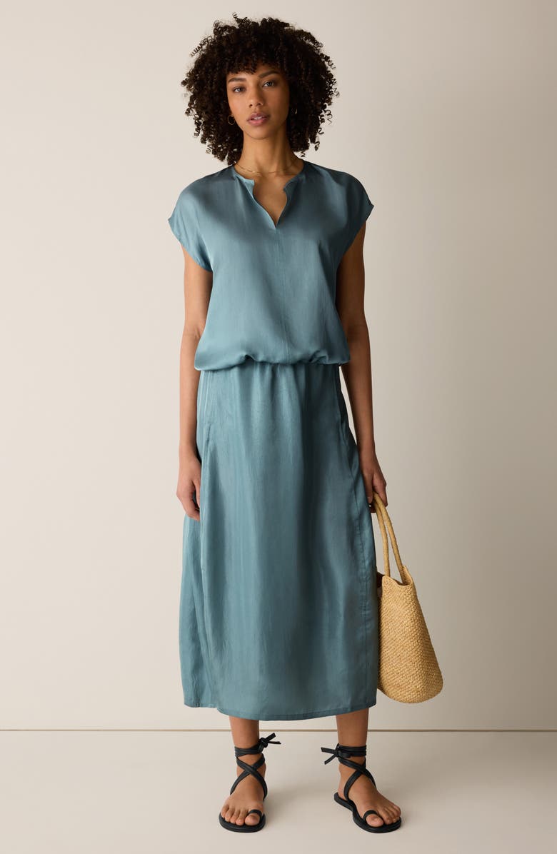 Eileen Fisher Lantern Maxi Skirt, Alternate, color, Nile