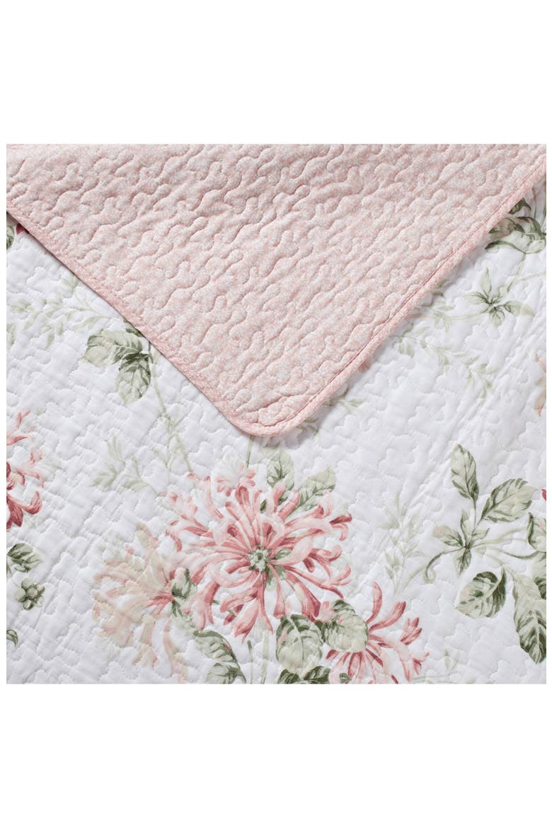 Honeysuckle Twin Quilt & Sham Set, Alternate, color, BLUSH