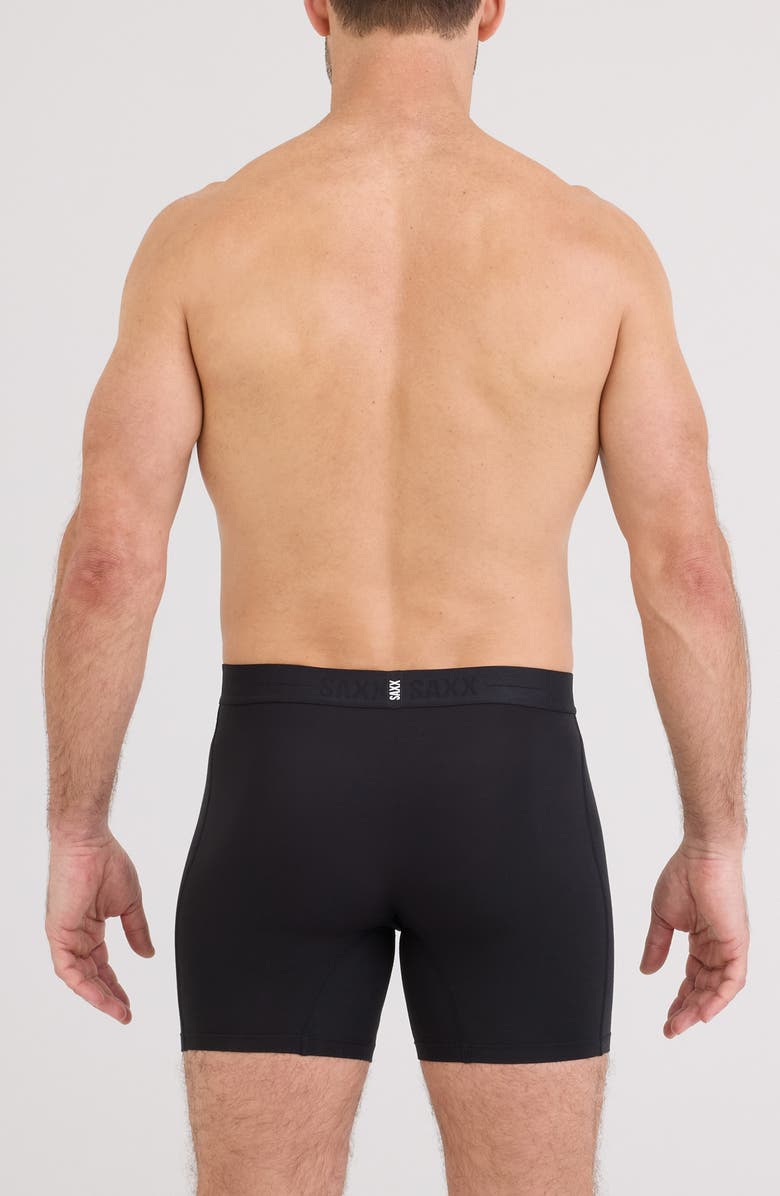 SAXX Smooth Luxe Micro Modal Boxer Briefs, Alternate, color, Black