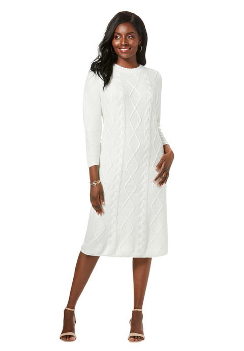 Cable Sweater Dress (Plus Available)