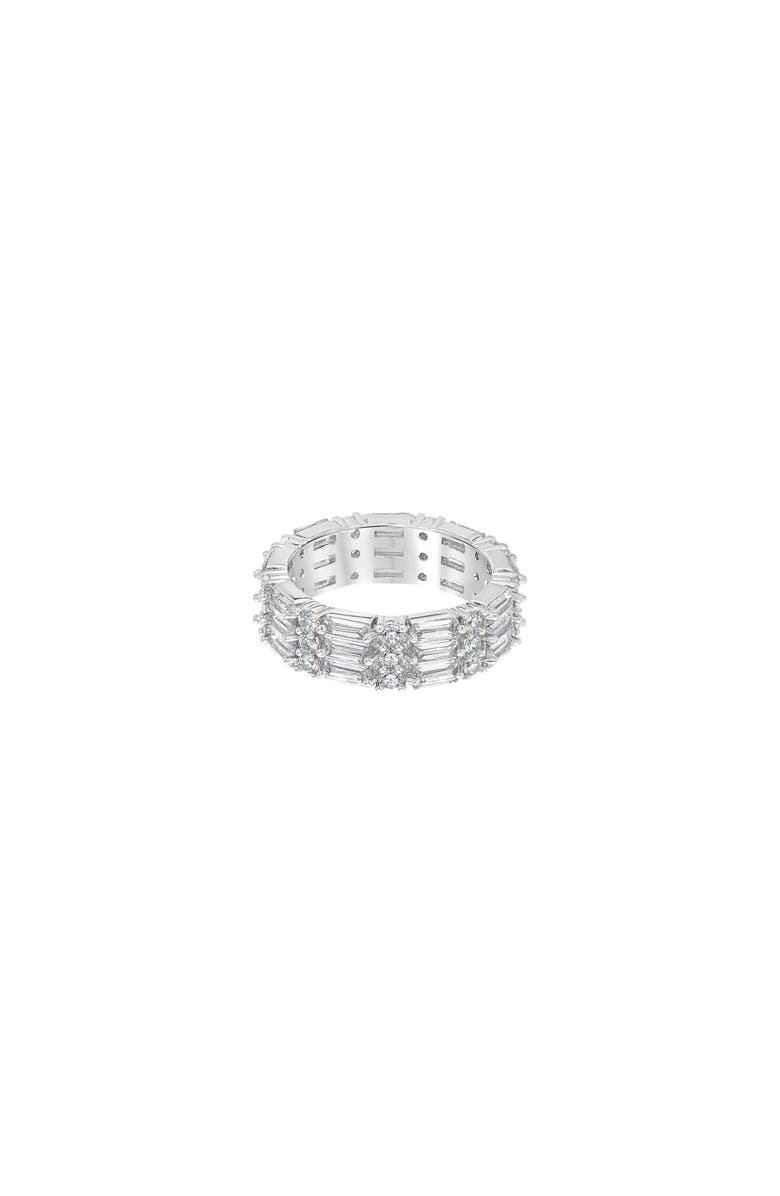 Bearfruit Jewelry Janette Textured Ring Trendy Statement Band, Alternate, color, Silver