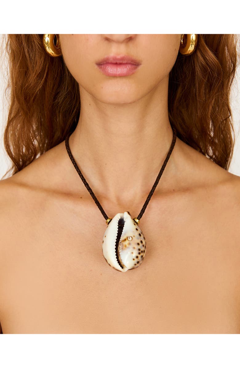 Éliou Recife Cowrie Shell Pendant Necklace, Alternate, color, 