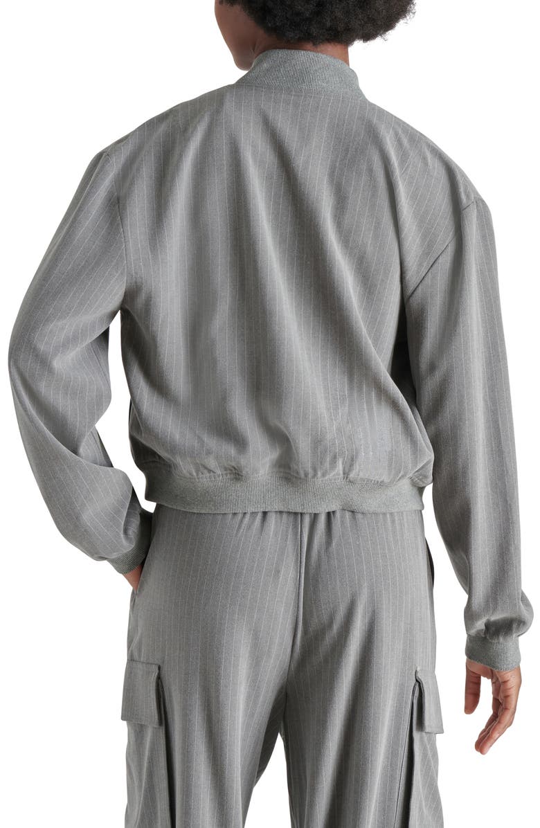 Steve Madden Ardine Pinstripe Bomber Jacket, Alternate, color, 