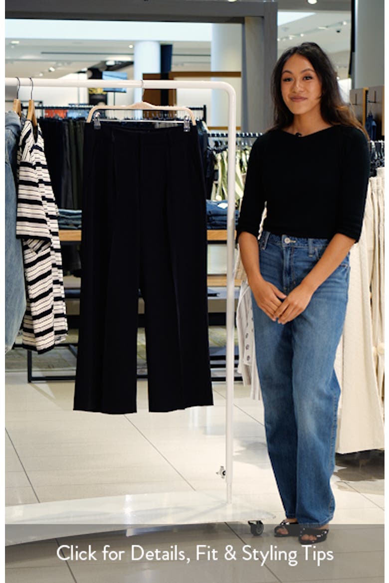 Crepe Ankle Wide Leg Pants video