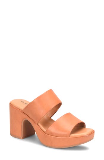 B O C By Børn Leanna Platform Slide Sandal In Light Tan