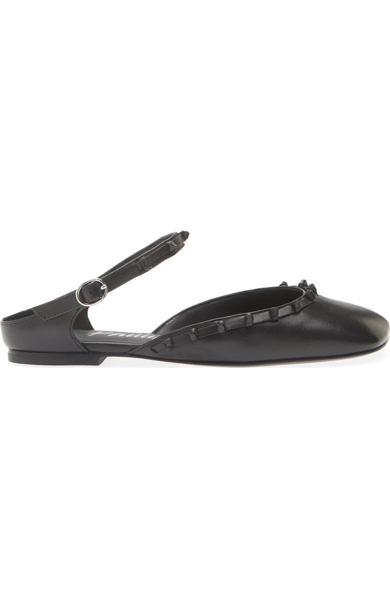 3.1 Phillip Lim Mary Jane Leather Flat, Alternate, color, Black