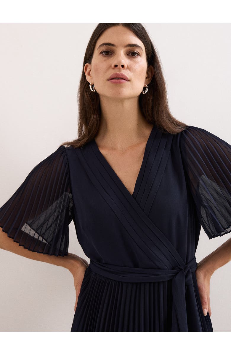 Phase Eight Abigail Wrap Dress, Alternate, color, Navy
