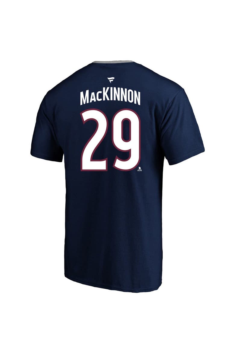 Men's Profile Nathan MacKinnon Navy Colorado Avalanche Big & Tall Name & Number T-Shirt, Alternate, color, Navy