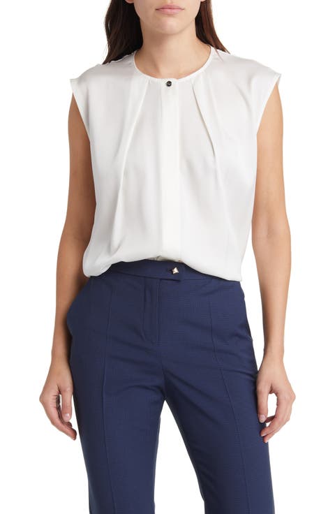 Bielli Silk Cap Sleeve Top