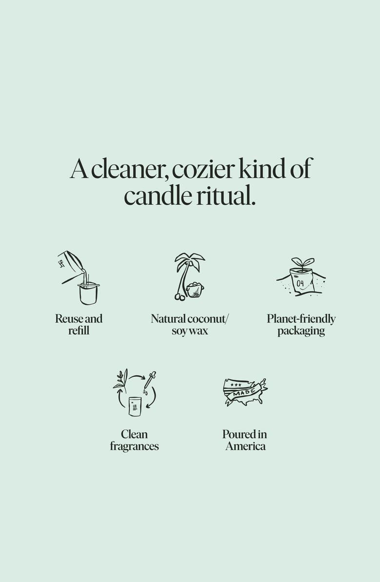 SIBLINGS Hinoki Bastu Candle Refill, Alternate, color, White