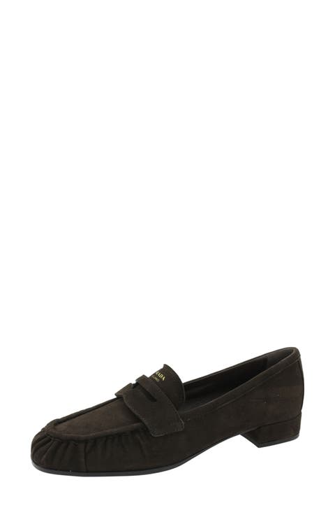 Ruched Penny Loafer (Women)