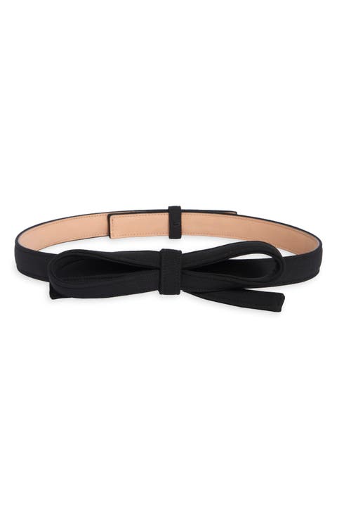 Bow Wool Blend Belt