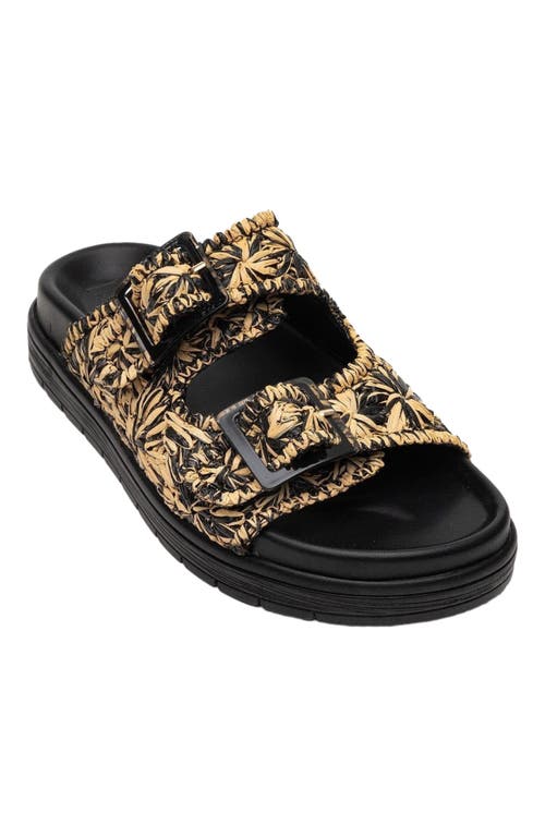 Forever & Always Shoes Milana Leather Double-strap Sandal In Black