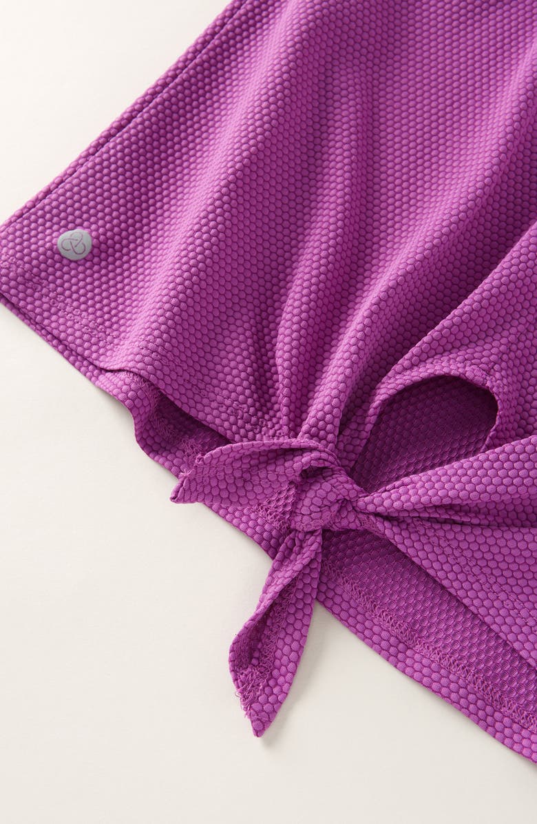 Zella Girl Kids' Tie Back Tank, Alternate, color, Purple Hail