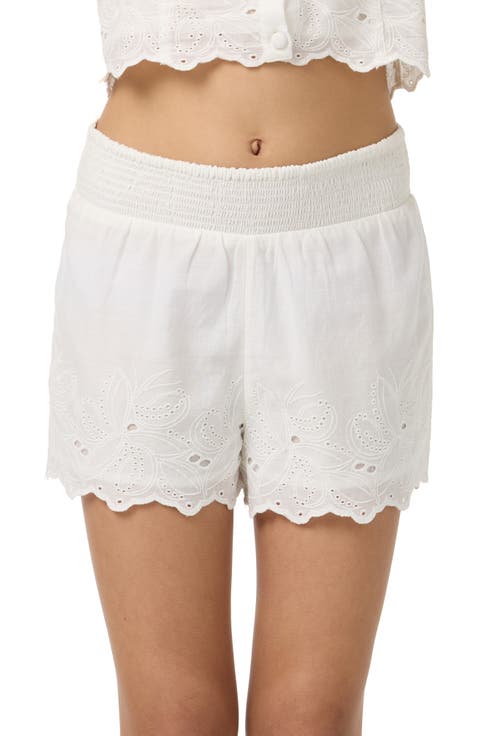 Kids' Annalee Eyelet Embroidered Shorts (Big Kid)