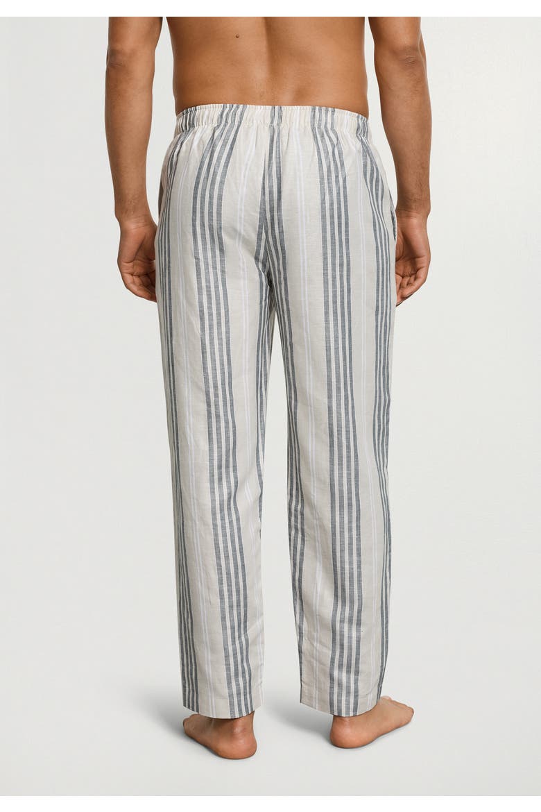 UC Linen and Cotton Woven Pants, Alternate, color, Sandy Stripe