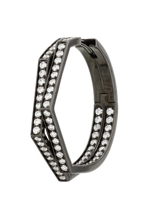 Antifer 2-Row Diamond Pavé Huggie Hoop Earring