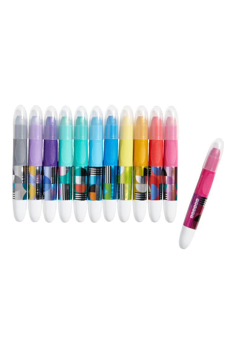 Geo Sticks 12-Pack Metallic Tempera Paint Sticks, Alternate, color, MULTI