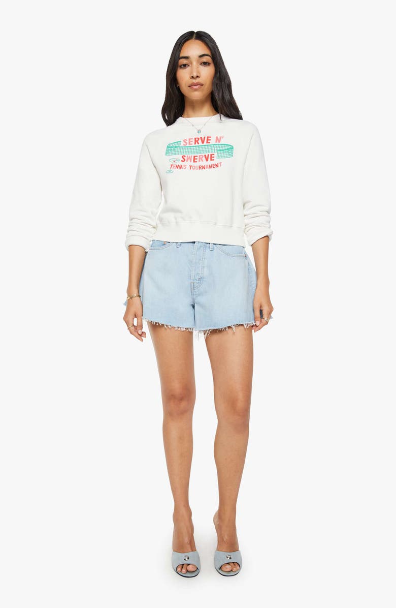 MOTHER Serve N Serve Graphic Cotton Sweatshirt, Alternate, color, Serve N Swerve