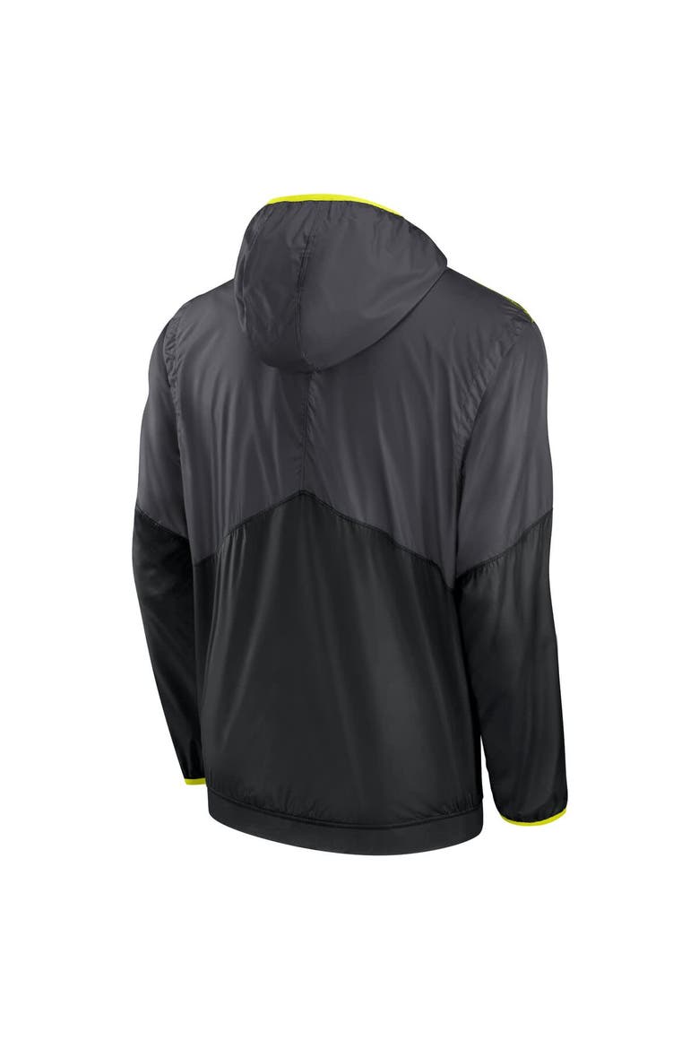 Men's Nike  Anthracite New York Jets Volt Hoodie Half-Zip Jacket, Alternate, color, Anthracite