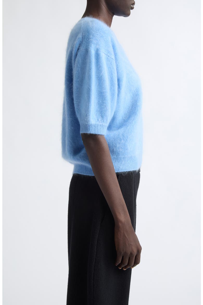 Juniper Brushed Cashmere Sweater, Alternate, color, AZURE BRUSHED