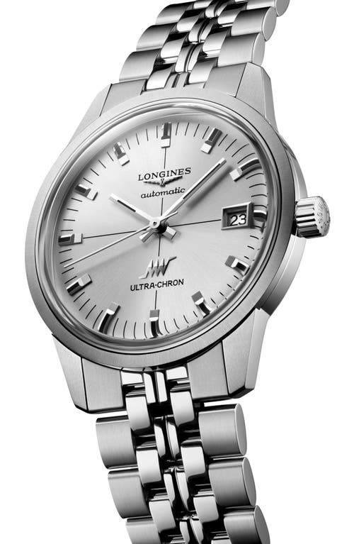 Longines Ultra-chron Automatic Bracelet Watch, 37mm In Silver