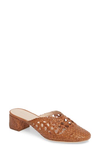 Loeffler Randall Lulu Woven Leather Mules In Brown