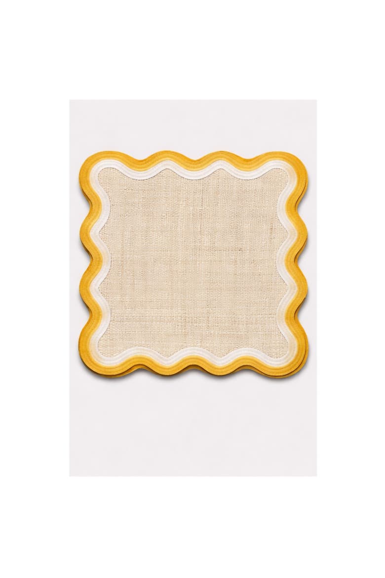 Duo Wave Buriti Placemat, Main, color, Yellow