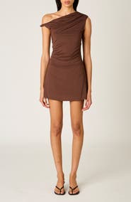 Nia Noa One-Shoulder Minidress