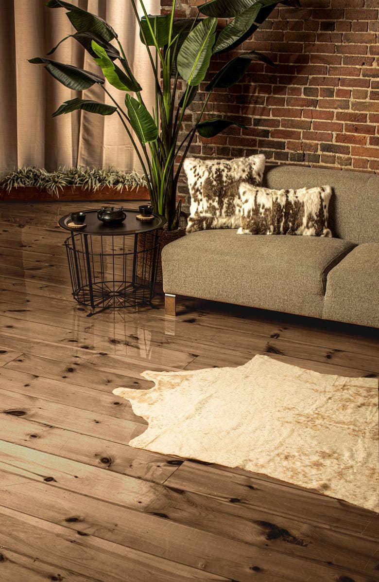 LUXE Faux Cowhide Rug, Alternate, color,