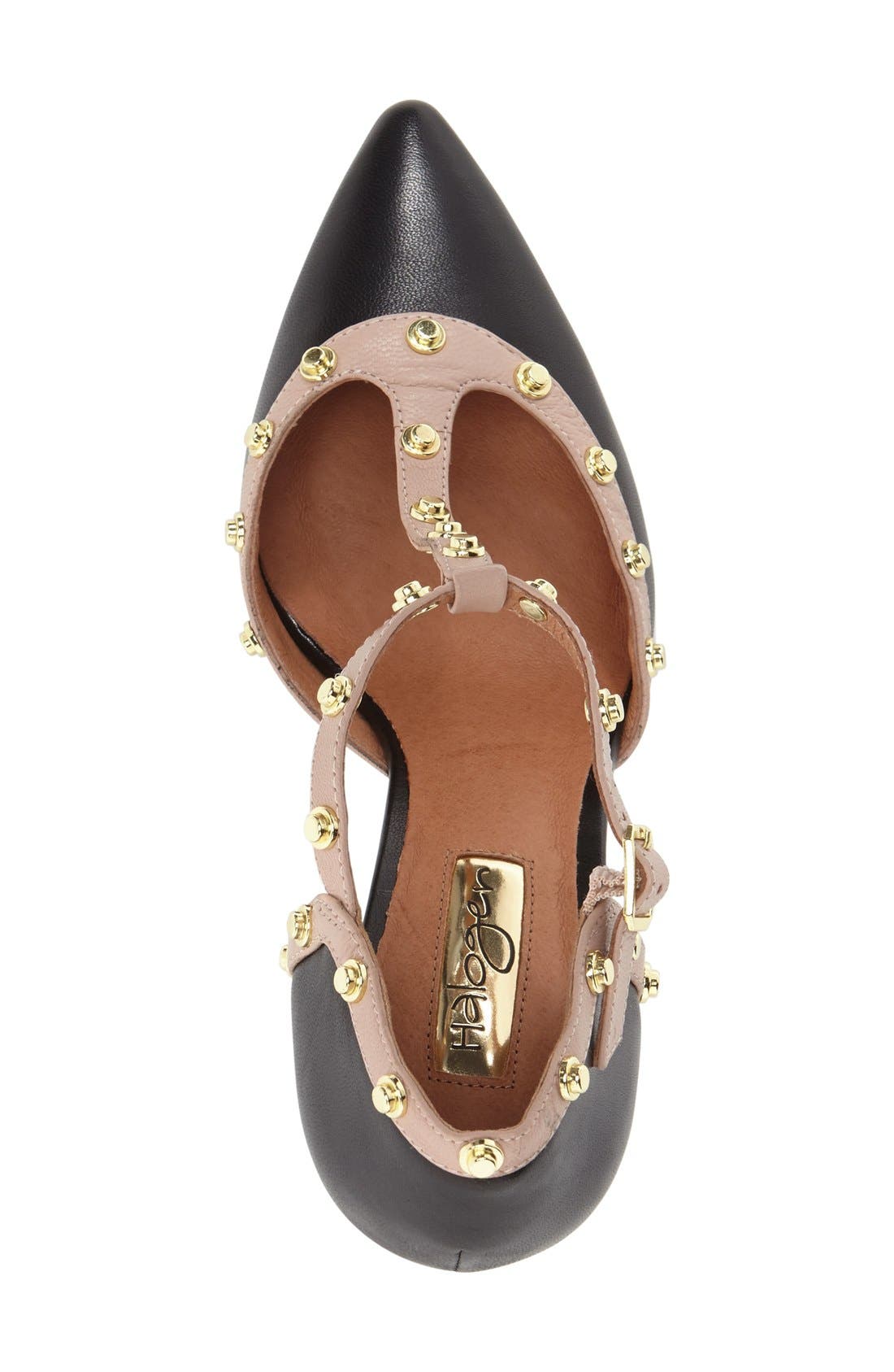 Halogen<sup>®</sup> 'Martine' Studded T-Strap Pump, Alternate, color, 