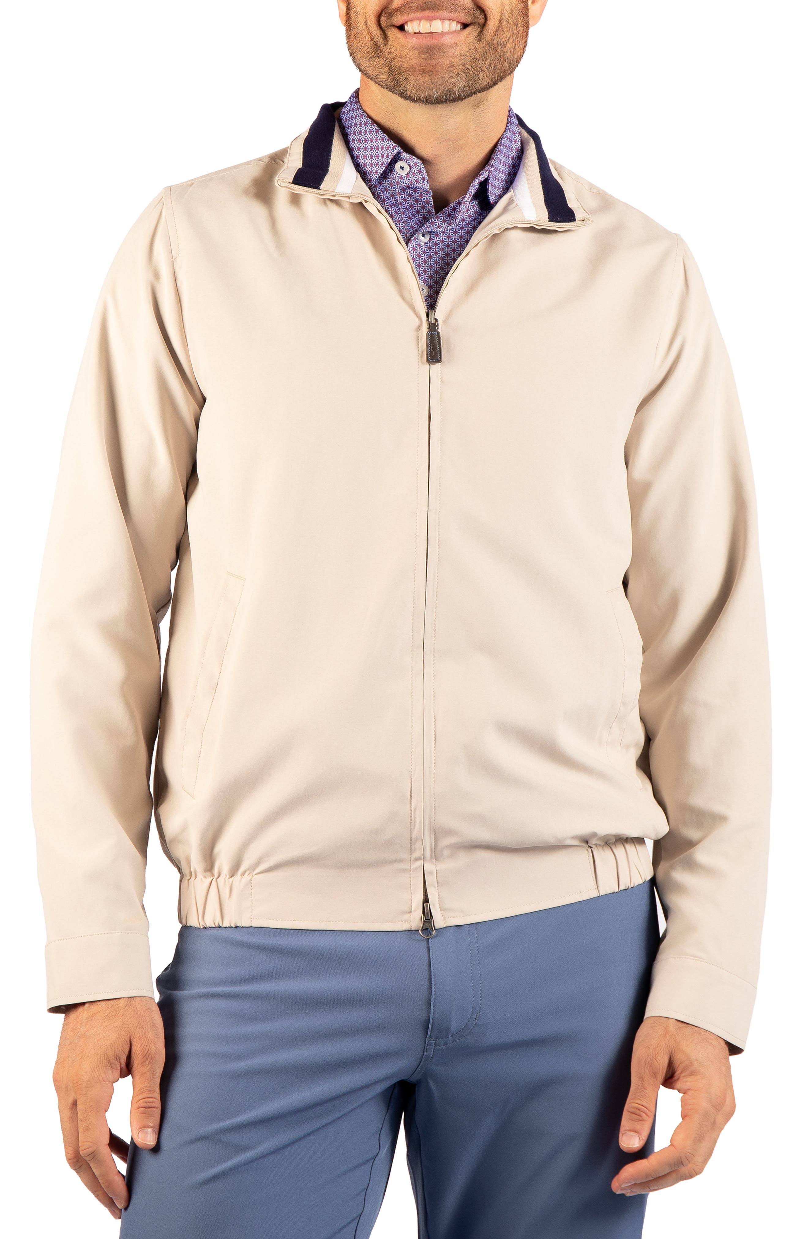 Tailorbyrd Water Resistant Golf Jacket In Khaki