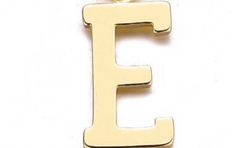 Adornia 14k Gold Plated Tennis Bracelet With Initial Charm In Gold