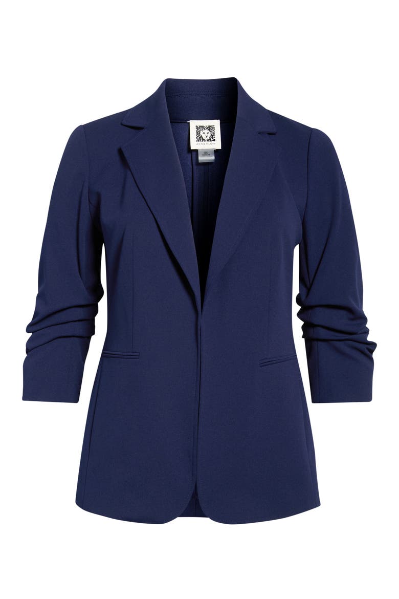 Scrunch Sleeve Open Jacket, Alternate, color, DISTANT MOUNTAIN