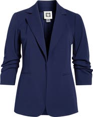 Anne Klein Scrunch Sleeve Open Jacket