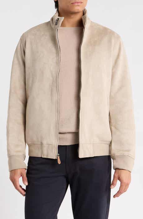 Barracuda Faux Suede Bomber Jacket