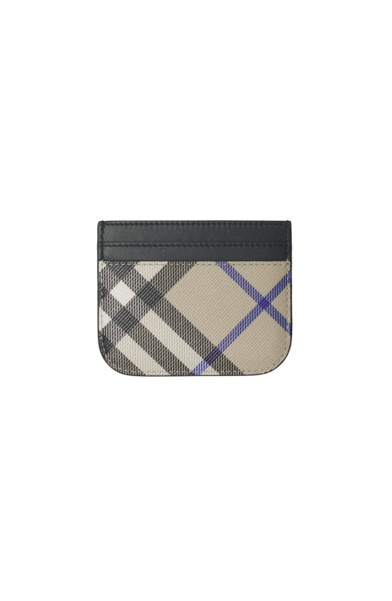 Burberry Check Card Case, Alternate, color, 