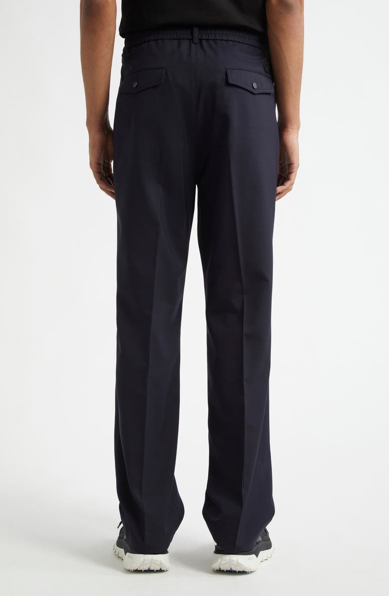 Moncler Wool Blend Gabardine Pants, Alternate, color, 