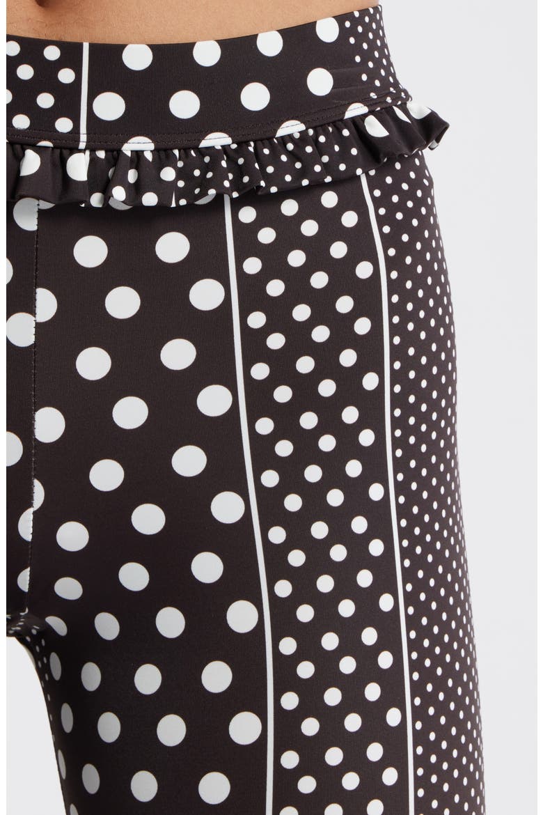 Mixed Print Capri Pants, Alternate, color, BLACK/ WHITE MULTI