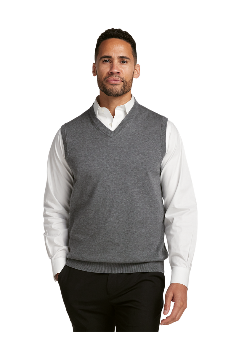 Paul Fredrick Supima Cotton Vest, Alternate, color, Medium Grey