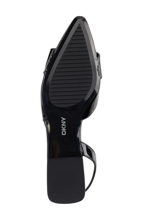 Shop Dkny Clemma Pointed Toe Slingback Flat In Black