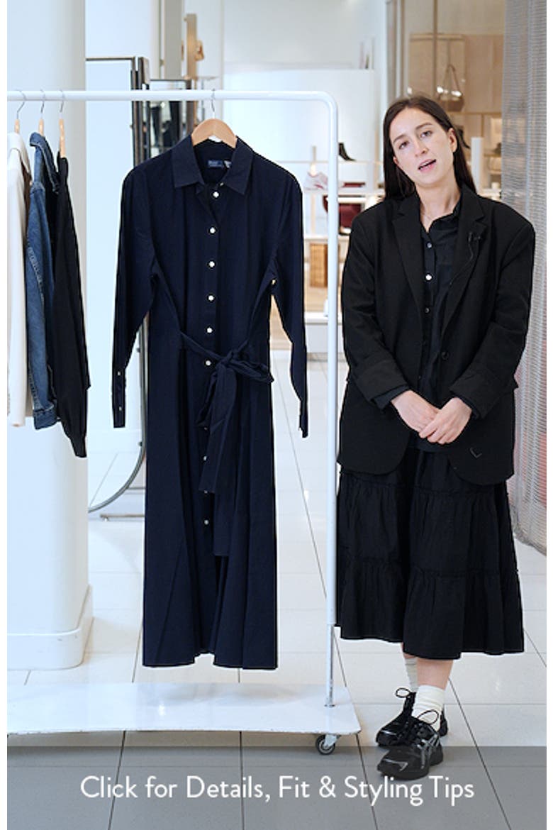 Cotton Canvas Belted Shirtdress video