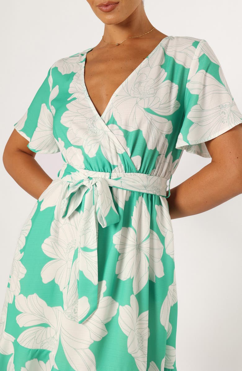 Petal & Pup Rylan Tie Waist Minidress, Alternate, color,