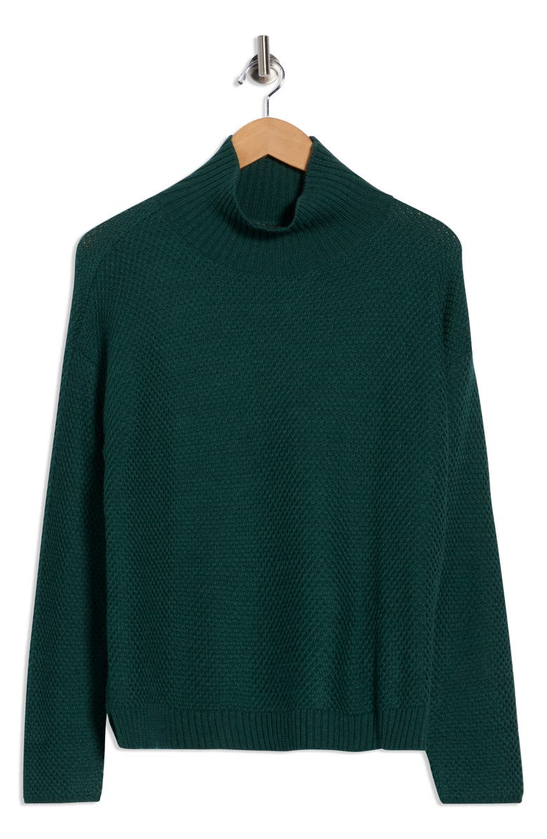 Eileen Fisher Wool Turtleneck Sweater, Alternate, color, Spruce Mist