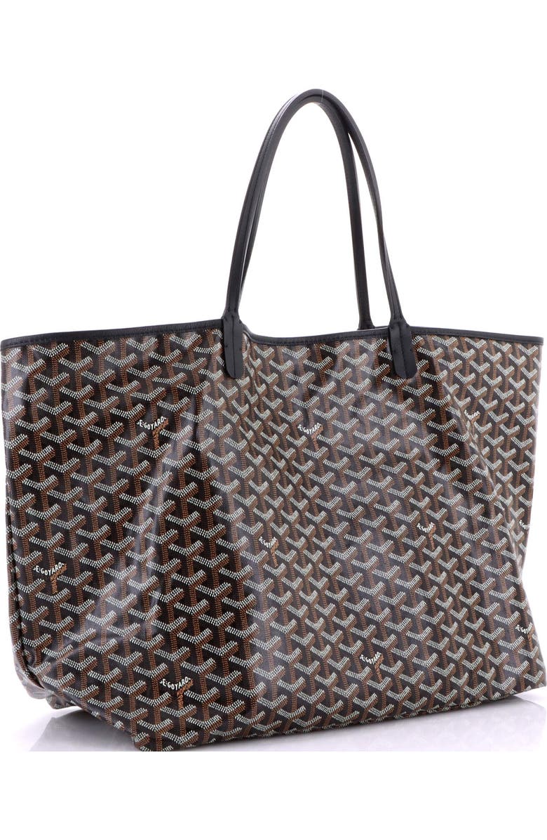 Pre-Owned Goyard Saint Louis Tote Coated Canvas GM, Alternate, color, Black