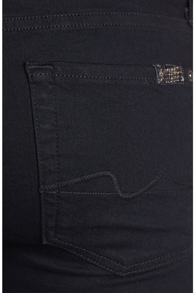 7 For All Mankind® Stretch Skinny Jeans, Alternate, color, ELASTICITY BLACK