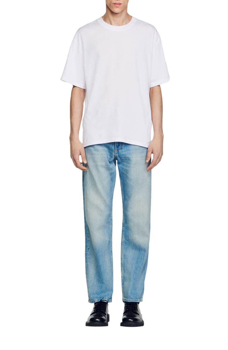 SANDRO Oversized T-shirt, Alternate, color, White