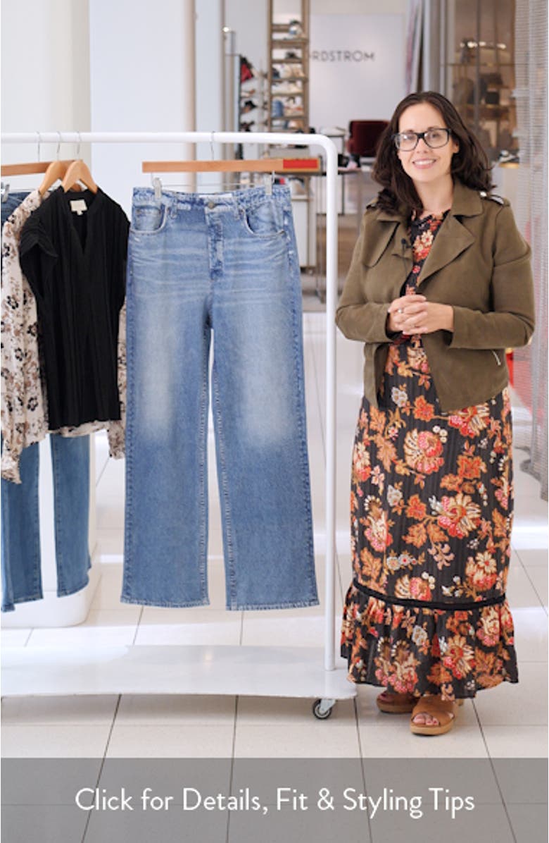 Miramar Shea Wide Leg Cotton Terry Sweatpant Jeans, sales video thumbnail